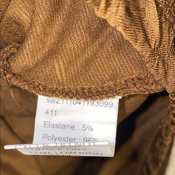 SHEIN SXY Medium Brown Honeycomb Textured Bodycon Dress - Picture 15 of 16